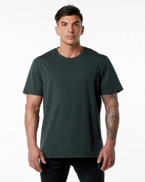 Camisa Manga Corta Alphalete Classic Hombre Verdes | Mexico-910634