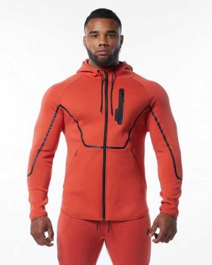 Chamarras Alphalete ELMTS Atléticos Hombre Naranjas | Mexico-307594