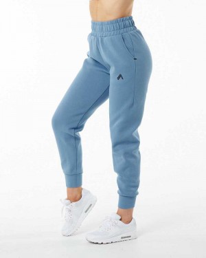 Pantalones Jogger Alphalete ELMTS Cuffed Mujer Azules | Mexico-680512