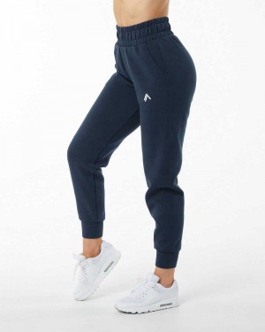 Pantalones Jogger Alphalete ELMTS Cuffed Mujer Azules | Mexico-019235