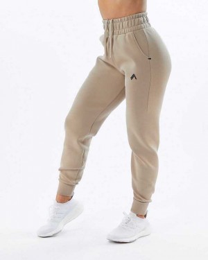 Pantalones Jogger Alphalete ELMTS Cuffed Mujer Marrom | Mexico-381479