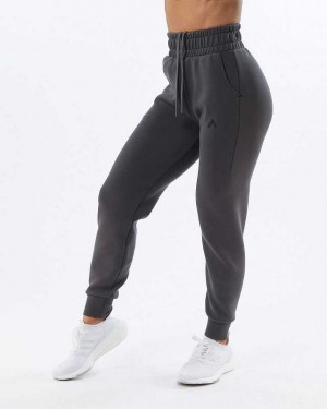 Pantalones Jogger Alphalete ELMTS Cuffed Mujer Grises | Mexico-528012