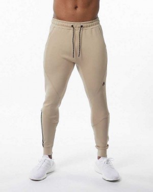 Pantalones Jogger Alphalete ELMTS Cuffed Hombre Marrom | Mexico-798651