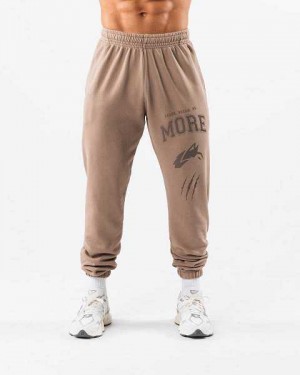 Pantalones Jogger Alphalete Earth Dye Estampados Unisex Marrom | Mexico-729610