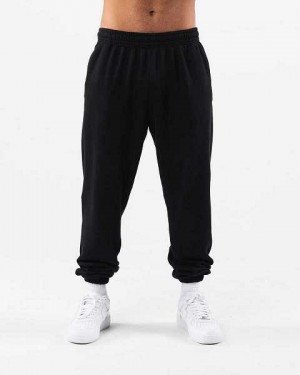 Pantalones Jogger Alphalete Earth Dye Natural Unisex Negros | Mexico-458320