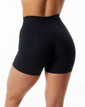 Short Alphalete Alphalux Wonder 6" Mujer Negros | Mexico-250438