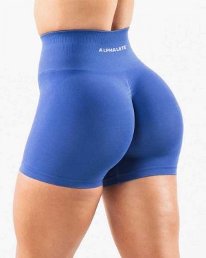 Short Alphalete Amplify 4.5" Mujer Azules | Mexico-954270