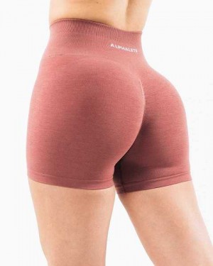 Short Alphalete Amplify 4.5" Mujer Rosas | Mexico-917863