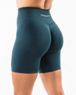 Short Alphalete Amplify 6.5” Mujer Azules | Mexico-079641