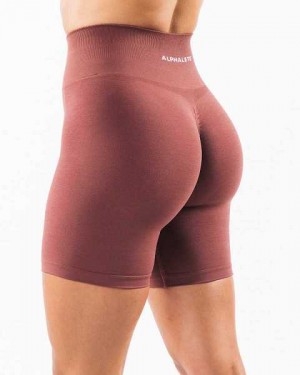 Short Alphalete Amplify 6.5” Mujer Rojos | Mexico-487153