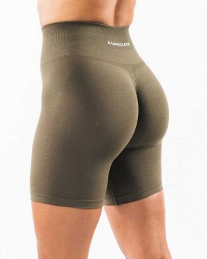 Short Alphalete Amplify 6.5” Mujer Verdes | Mexico-103692