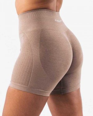 Short Alphalete Amplify Contour 5" Mujer Marrom | Mexico-846970