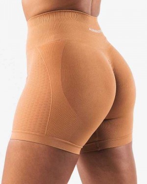 Short Alphalete Amplify Contour 5" Mujer Kaki | Mexico-316784