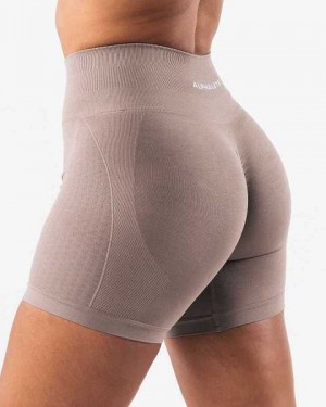 Short Alphalete Amplify Contour 5" Mujer Beige | Mexico-069381