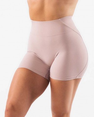 Short Alphalete Aura 5" Mujer Beige | Mexico-728390