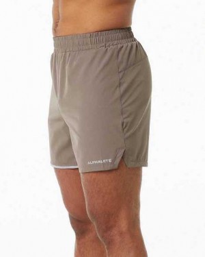 Short Alphalete Core Stride 5” Hombre Marrom | Mexico-296134