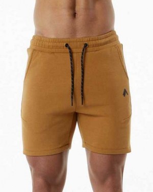 Short Alphalete ELMTS Atléticos 6" Hombre Kaki | Mexico-261850