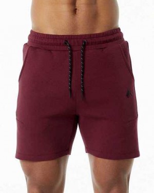 Short Alphalete ELMTS Atléticos 6" Hombre Vino | Mexico-743192