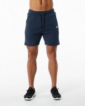 Short Alphalete ELMTS Atléticos 6" Hombre Azul Marino | Mexico-826735