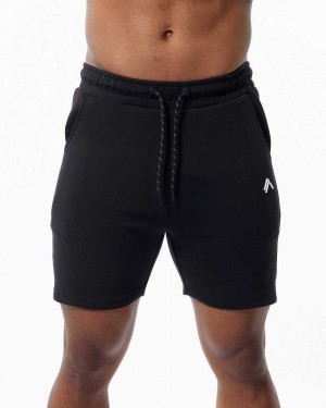 Short Alphalete ELMTS Atléticos 6" Hombre Negros | Mexico-089735