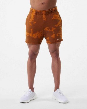 Short Alphalete HCTS 5" Hombre Naranjas | Mexico-152049