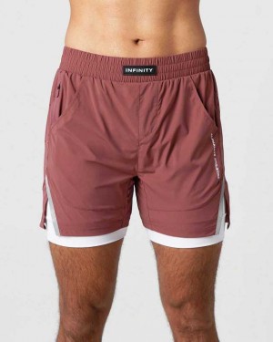 Short Alphalete Infinity Speed 5.5" Hombre Rosas | Mexico-761429