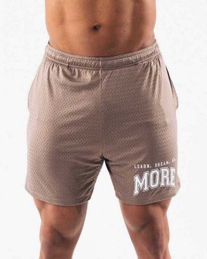 Short Alphalete LDB More Mesh 6” Hombre Marrom | Mexico-309658