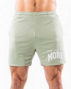 Short Alphalete LDB More Mesh 6" Hombre Verde Oliva | Mexico-047938