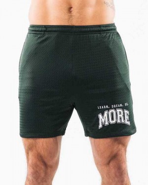 Short Alphalete LDB More Mesh 6" Hombre Verdes Oscuro | Mexico-678523