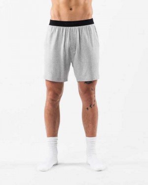 Short Alphalete Lounge Hombre Grises | Mexico-786924