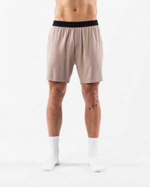 Short Alphalete Lounge Hombre Marrom | Mexico-903612