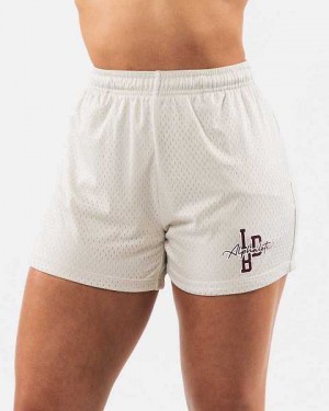 Short Alphalete Signature Mesh 4" Mujer Blancos | Mexico-930827