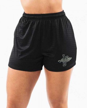 Short Alphalete Signature Mesh 4" Mujer Negros Verde Oliva | Mexico-453921