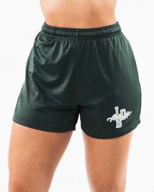 Short Alphalete Signature Mesh 4" Mujer Verdes Oscuro | Mexico-283514