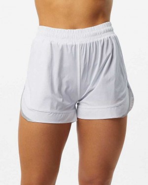 Short Alphalete Stride 3" Mujer Blancos | Mexico-754036