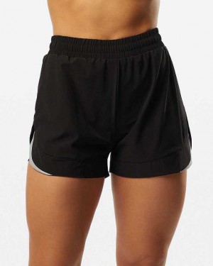 Short Alphalete Stride 3" Mujer Negros | Mexico-508194