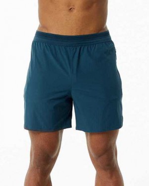 Short Alphalete Studio 6" Hombre Azules Oscuro | Mexico-173240