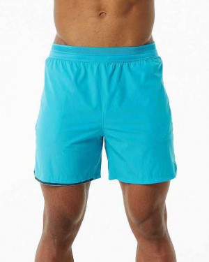 Short Alphalete Studio 6" Hombre Azules | Mexico-954138