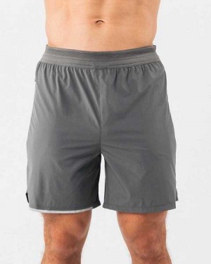 Short Alphalete Studio 6" Hombre Grises | Mexico-724690