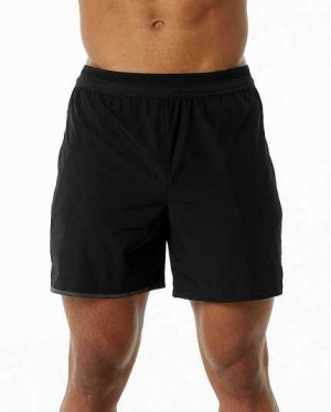 Short Alphalete Studio 6" Hombre Negros | Mexico-725396