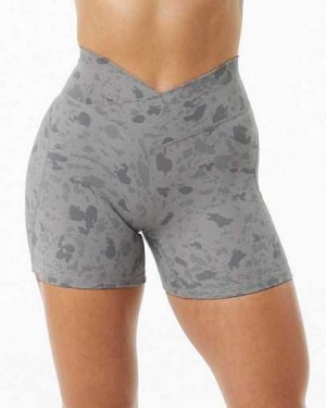 Short Alphalete Surface Power 5" Mujer Grises | Mexico-293580