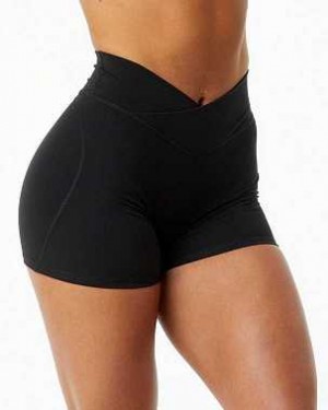 Short Alphalete Surface Power 5" Mujer Negros | Mexico-439068