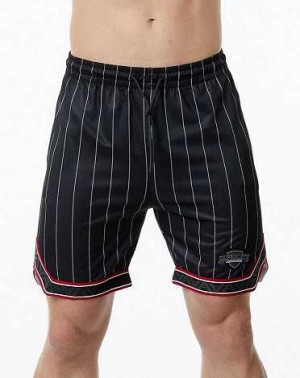 Short Alphalete Varsity Basketball 9" Hombre Negros | Mexico-263174