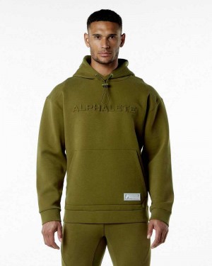 Sudadera con Capucha Alphalete ELMTS Hombre Verdes | Mexico-194638