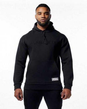 Sudadera con Capucha Alphalete ELMTS Hombre Negros | Mexico-210736