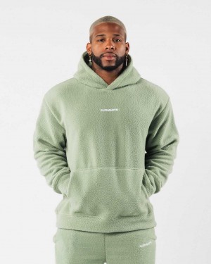 Sudadera con Capucha Alphalete King Hombre Verdes | Mexico-480163