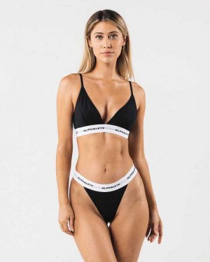 Sujetador Deportivo Alphalete Acute Bralette Mujer Negros | Mexico-163587