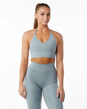 Sujetador Deportivo Alphalete Alphalux Wonder Mujer Azules | Mexico-376951