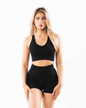 Sujetador Deportivo Alphalete Amplify Mujer Negros | Mexico-692845