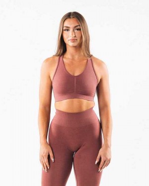 Sujetador Deportivo Alphalete Amplify Mujer Rojos | Mexico-682970